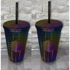 Starbucks oil slick tumbler grande size Bundle of 2